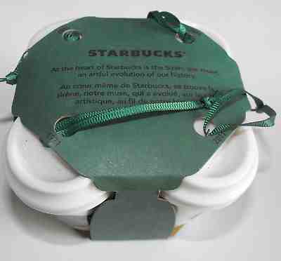 Starbucks Siren Logo Holiday Christmas 4 Ornament Set 1971 1987 1992 2011 NEW - Sold on eBay Dec, 26th 2018 for $14.99