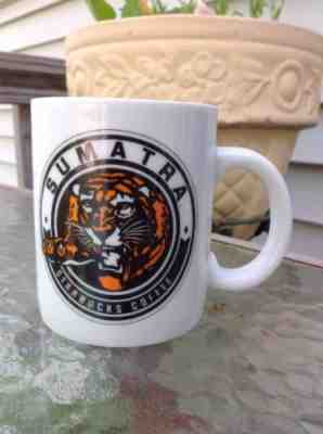 Vintage 1990s Starbucks Sumatra Ceramic Coffee 12 oz Mug Cup Bengal Tiger  - Sold on eBay Jan, 21st 2019 for $17.96