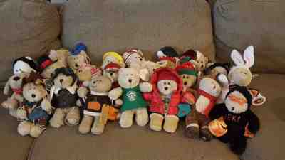 STARBUCKS COFFEE CO COLLECTION OF 22 BEARISTA BEARS 1990's - 2015  - Sold on eBay Dec, 27th 2018 for $60.00