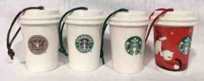 4 Pack Of 2011 Starbucks Christmas Ornaments Logo 1971, Holiday 2011, 2011, 1992 - Sold on eBay Feb, 5th 2019 for $14.00