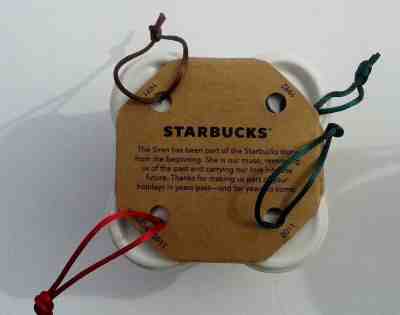 NWT Set of 4 Starbucks Holiday Christmas Ornaments Coffee Cups 2011 1971 1992  - Sold on eBay Dec, 24th 2018 for $20.00