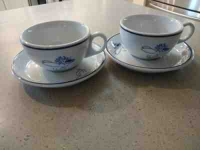 TWO Starbucks 1994 Blue Cherub Angel Coffee Tea Cappucino  Rosanna Imports - Sold on eBay Jan, 23rd 2019 for $9.75
