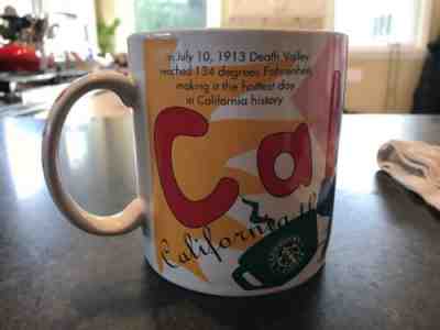 Starbucks 1997 STATES OF BEAN CALIFORNIA Mug 20oz Jan Belson Fun Facts Free Ship - Sold on eBay Feb, 13th 2019 for $29.95