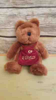 Starbucks 2nd Bearista Bearona Brown Bear Apron 1998 Stuffed Plush Bean Bag Toy - Sold on eBay Jan, 17th 2019 for $10.39