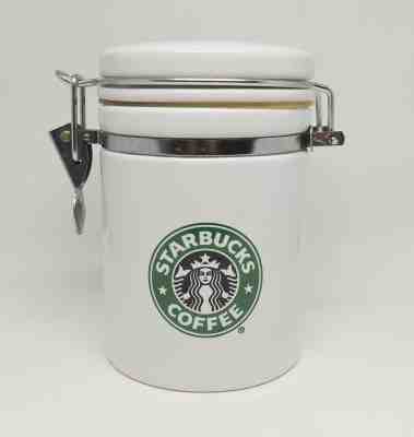 RARE 1999 Starbucks Coffee Canister Gasket Seal & Clamp Iconic Logo 6" high - Sold on eBay Feb, 12th 2019 for $24.86