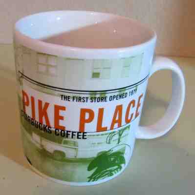 Starbucks Coffee Company Mug PIKE PLACE 1999 EUC - Sold on eBay Feb, 6th 2019 for $14.69
