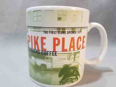 Vintage Starbucks 1999 Coffee Mug Cup Pikes Place First Store Seattle Mint - Sold on eBay Feb, 4th 2019 for $23.99