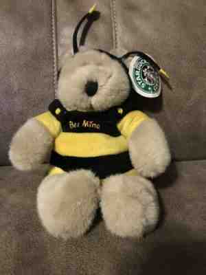 Starbucks BEE MINE Bearista Teddy Bear Plush 9th Edition 1999 BUMBLE BEE Wings - Sold on eBay Feb, 1st 2019 for $5.00