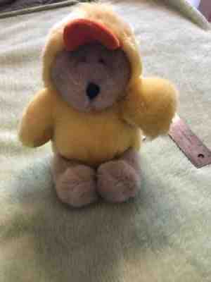 STARBUCKS Bearista Bear Duck Chick RARE Plush Animal Easter 1999 6th Edition - Sold on eBay Jan, 28th 2019 for $5.99