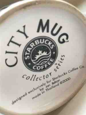 Starbucks Kingdom Saudi Arabia Mug FLOATING CROWN LOGO City 2000 J Belson RARE - Sold on eBay Jan, 24th 2019 for $30.00