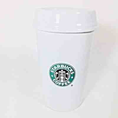 Starbucks Barista 2000 Ceramic Coffee Canister Storage To Go Cup Mermaid Logo - Sold on eBay Jan, 20th 2019 for $29.00