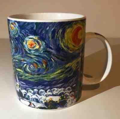Starbucks Barista Van Gogh Starry Night Ltd Ed Winter 2001 Christmas Coffee Mug - Sold on eBay Feb, 11th 2019 for $24.00