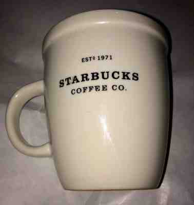 2001 Starbucks Barista Abbey Coffee Mug/Cup 18oz White & Black Lettering - Sold on eBay Feb, 10th 2019 for $8.99