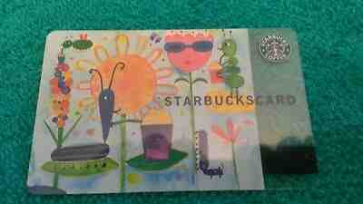 Starbucks Very Rare LIght Use if Any! Spring Bugs Gift Card NO PEELING Near Mint - Sold on eBay Feb, 13th 2019 for $7.33