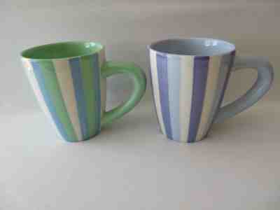 Two 2003 Starbucks Matching Barista Ceramic Mugs 16oz. - Sold on eBay Feb, 11th 2019 for $12.95