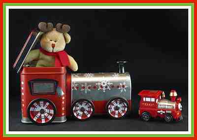STARBUCKS COFFEE CHRISTMAS TIN TRAIN ~ 2003 COLLECTIBLE ~ RARE COMPLETE w/ TOYS! - Sold on eBay Feb, 11th 2019 for $21.95