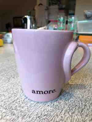 2003 Starbucks Barista Amore Coffee Mug Heart Shaped Handle Pink  - Sold on eBay Feb, 8th 2019 for $14.50