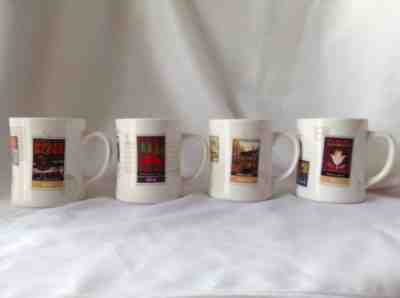 ( 4 ) Starbucks Barista Air Mail Stamp Mug 2002 2003 16 oz - Sold on eBay Feb, 8th 2019 for $65.00