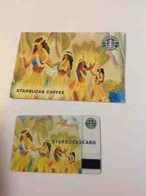Hawaii HULA Starbucks Card RARE 2004 with matching sleeve NEW Excellent - Sold on eBay Feb, 13th 2019 for $13.00