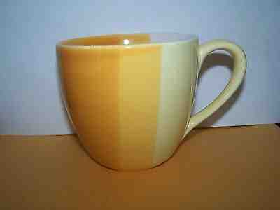2005 STARBUCKS SIDE DIPPED YELLOW/TAN COFFEE 12 OZ MUG CUP - Sold on eBay Feb, 13th 2019 for $14.50