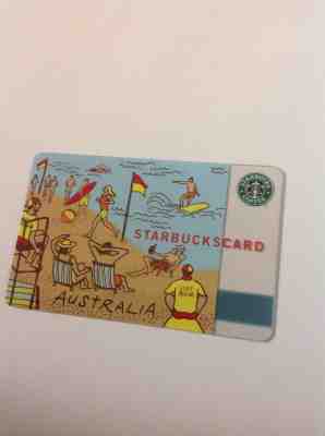 Starbucks 2005 Australia Beach Old Logo Card never used  - Sold on eBay Feb, 13th 2019 for $43.06