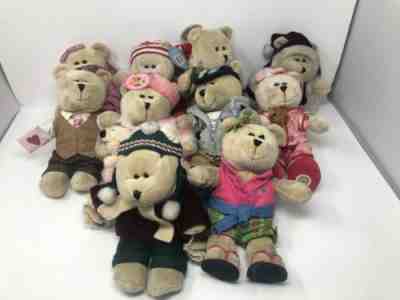Starbucks Bearista Lot From 2005-2007 10 Bears Total - Sold on eBay Feb, 13th 2019 for $35.00