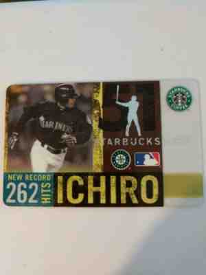 RARE Starbucks 2005 Ichiro Suzuki 262 Hits Card - Sold on eBay Feb, 8th 2019 for $10.00
