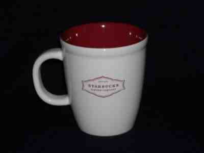 13oz 2006 RED & WHITE STARBUCKS coffee MUG CUP - Sold on eBay Feb, 13th 2019 for $5.99