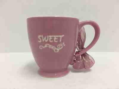 Starbucks 2006 Valentine Footed 15 oz Coffee Cup/Mug PINK SWEET w/Charm NEW FLAW - Sold on eBay Feb, 12th 2019 for $5.99