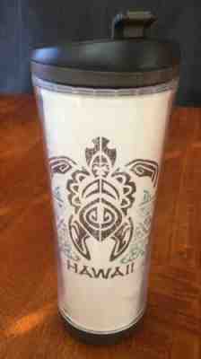 STARBUCKS HAWAII TRAVEL MUG TUMBLER TRIBAL SEA TURTLE 16 OZ  COFFEE CUP 2007 - Sold on eBay Feb, 13th 2019 for $5.95