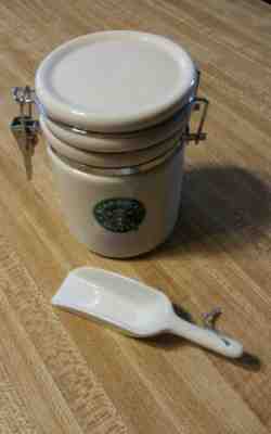 2007 Starbucks Mini Coffee Tea Canister w/ Scoop ADORABLE L@@K - Sold on eBay Feb, 12th 2019 for $19.99