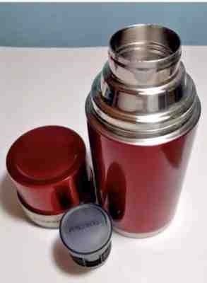 Starbucks Thermos Red 17oz 2008 Travel Cup Hot Cold Stainless Steel 2008 - Sold on eBay Feb, 13th 2019 for $15.96