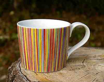 Starbucks Coffee Company 2008 Wide 13oz Verticle Stripes Mug Cup Colorful! - Sold on eBay Feb, 13th 2019 for $30.00