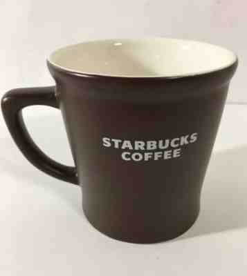Starbucks 2008 16oz COFFEE MUG CUP Brown with White Words - Sold on eBay Feb, 13th 2019 for $18.00