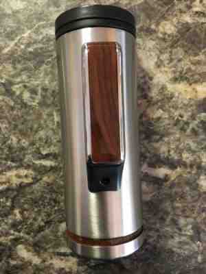 Starbucks 2009 Coffee Stainless Steel Wood grain Handle Travel Tumbler Mug 16 Oz - Sold on eBay Feb, 5th 2019 for $8.00