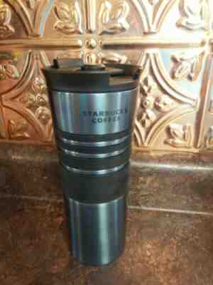 2009 Starbucks Coffee Insulated Travel Mug French Press Blue 16 Oz. - Sold on eBay Feb, 4th 2019 for $14.99