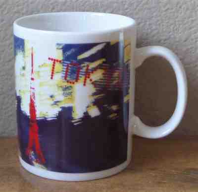 2010 Starbucks Artsy Design Series Country Mug - TOKYO Japan - Nightlife Lights - Sold on eBay Feb, 14th 2019 for $18.00