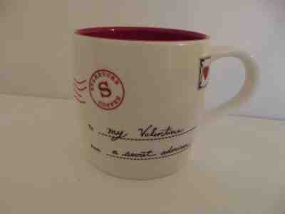 2010 Starbucks My Valentine Coffee Mug Cup Secret Admirer Love Letter Red Heart  - Sold on eBay Feb, 14th 2019 for $12.25