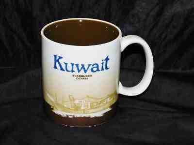 Starbucks Kuwait Mug Global Icon Collector Series 2010 Brown Boat Skyline 16 oz - Sold on eBay Feb, 13th 2019 for $14.99