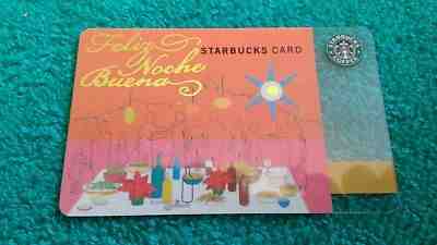 HTF! STARBUCKS MINT & ORIGINAL 2010 Feliz Noche Buena Gift Card NOT 2014 Remake  - Sold on eBay Feb, 13th 2019 for $5.13
