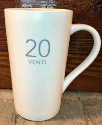 Starbucks Ounces Series Ceramic Mug Venti 20 Classic White Matte Retired 2011 - Sold on eBay Feb, 14th 2019 for $18.99