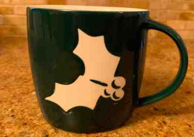Green Starbucks Coffee New Bone China Cup Mug Holly  c 2011 - Sold on eBay Feb, 13th 2019 for $8.00