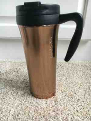 2011 Starbucks Travel Coffee Metal Mug W/ Clip Handle  Copper 16oz - Sold on eBay Feb, 12th 2019 for $14.00