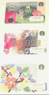 Starbucks (2012-2015) Trio of Easter cards (NEW) - Sold on eBay Feb, 12th 2019 for $7.99
