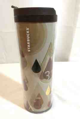 Starbucks Insulated Travel Tumbler 16 oz Brown Gold Drops Coffee Cup 2012 - Sold on eBay Feb, 12th 2019 for $4.99