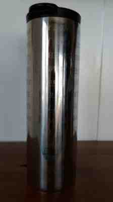 STARBUCKS 2012 Etched Word Siren Collection Stainless Steel Tumbler Travel 16 Oz - Sold on eBay Feb, 12th 2019 for $8.00