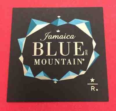 Starbucks Reserve Taster Card RARE 2012 Jamaica Blue Mountain MEGA RARE! - Sold on eBay Feb, 12th 2019 for $33.00