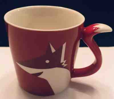 NEW 2012 Starbucks Fox Mug w/ Fox Tail Handle ~ 8 oz w/ SKU ~ Forest Animal - Sold on eBay Feb, 12th 2019 for $7.99