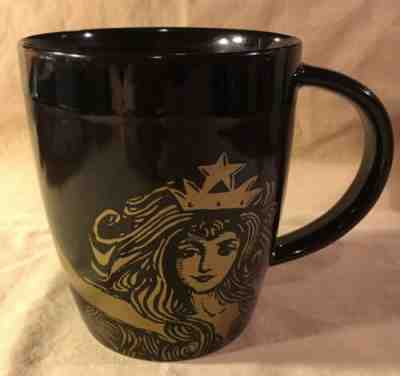 Starbucks Coffee Mug 2012 Anniversary Brown Gold Mermaid Original 12 oz. - Sold on eBay Feb, 6th 2019 for $15.49