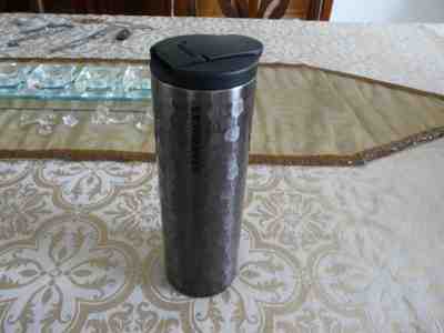 2012 Starbucks Hammered Slate Gray Stainless Interior 16 oz. Travel Mug Tumbler - Sold on eBay Feb, 6th 2019 for $10.00
